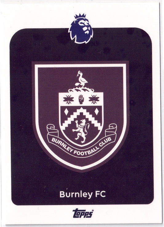 2025-26 Topps Premier League #307 Burnley Logo