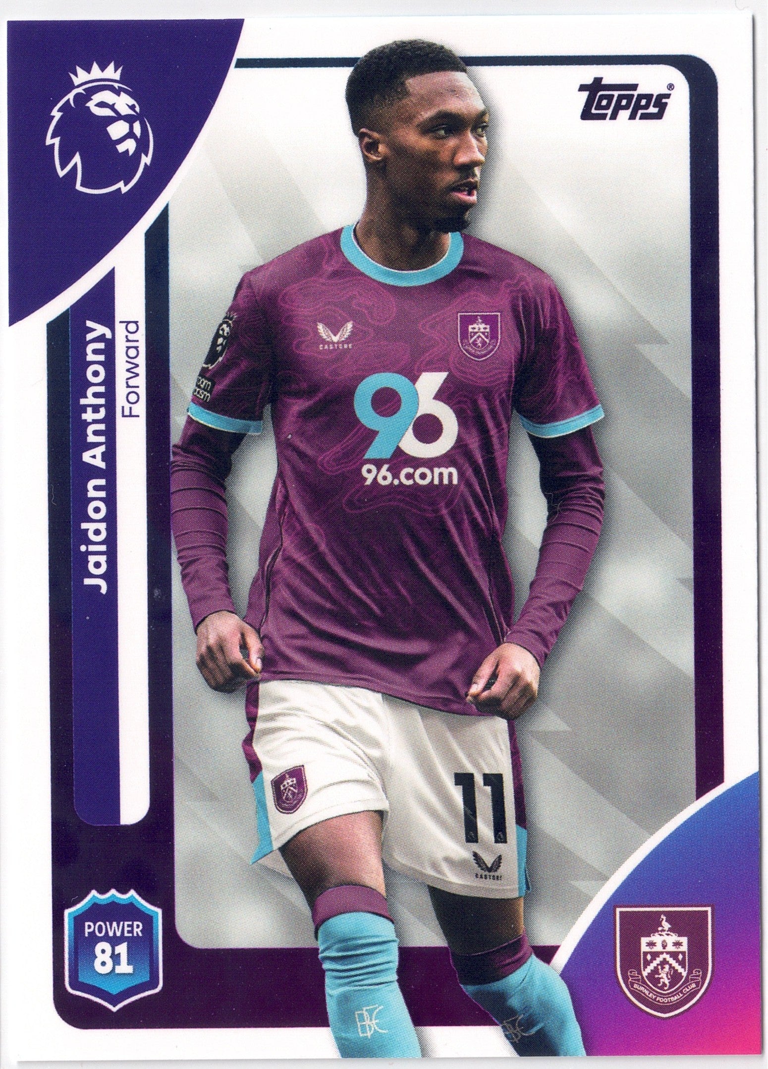 2025-26 Topps Premier League #320 Jaidon Anthony