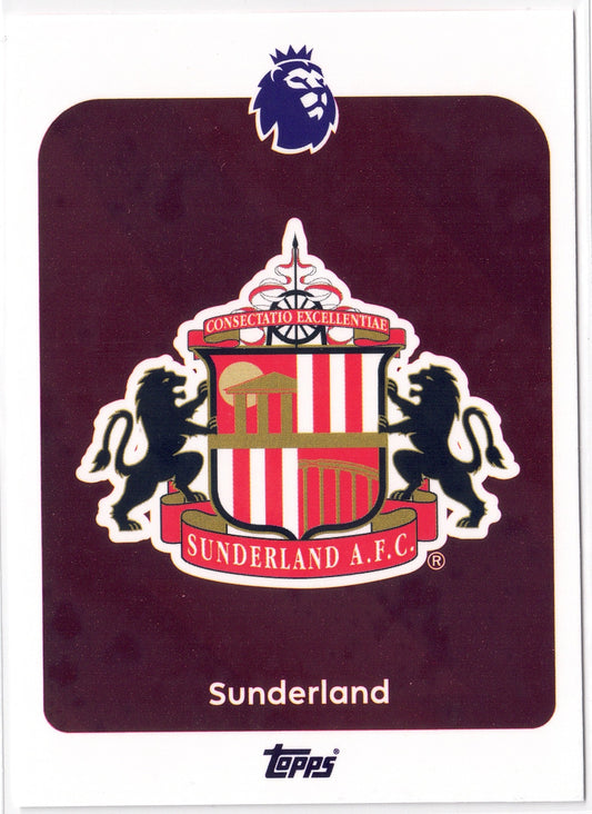 2025-26 Topps Premier League #343 Sunderland Logo