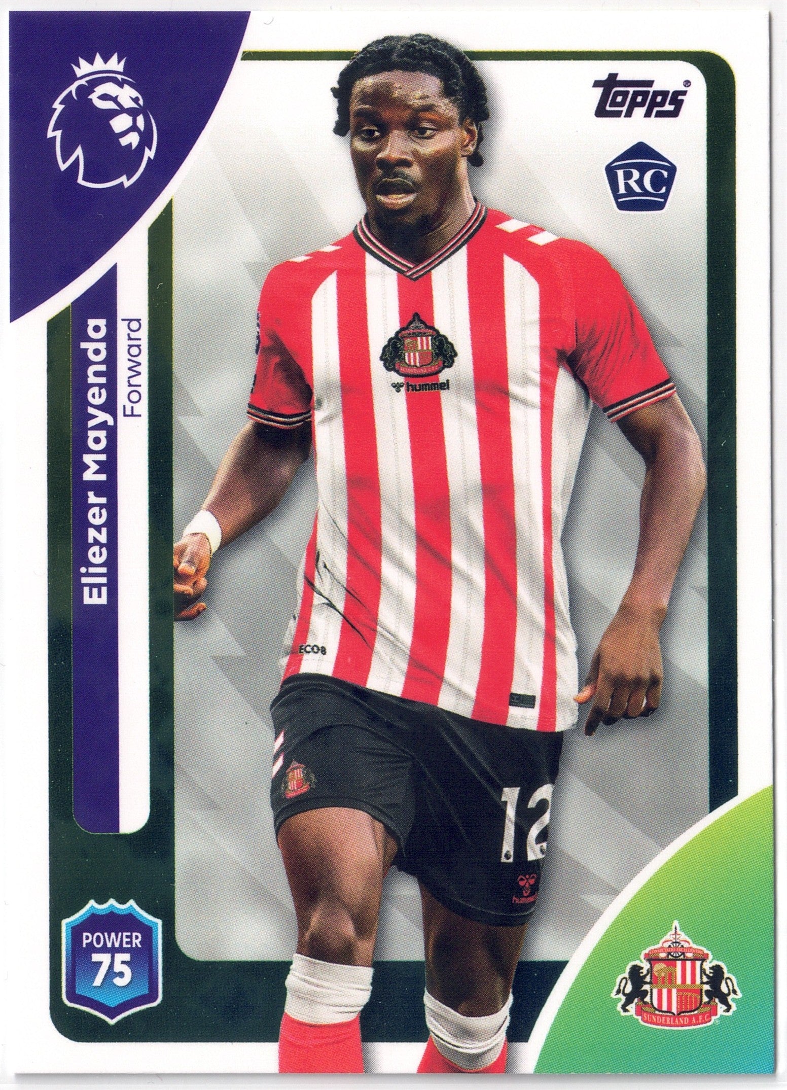 2025-26 Topps Premier League #356 Eliezer Mayenda RC