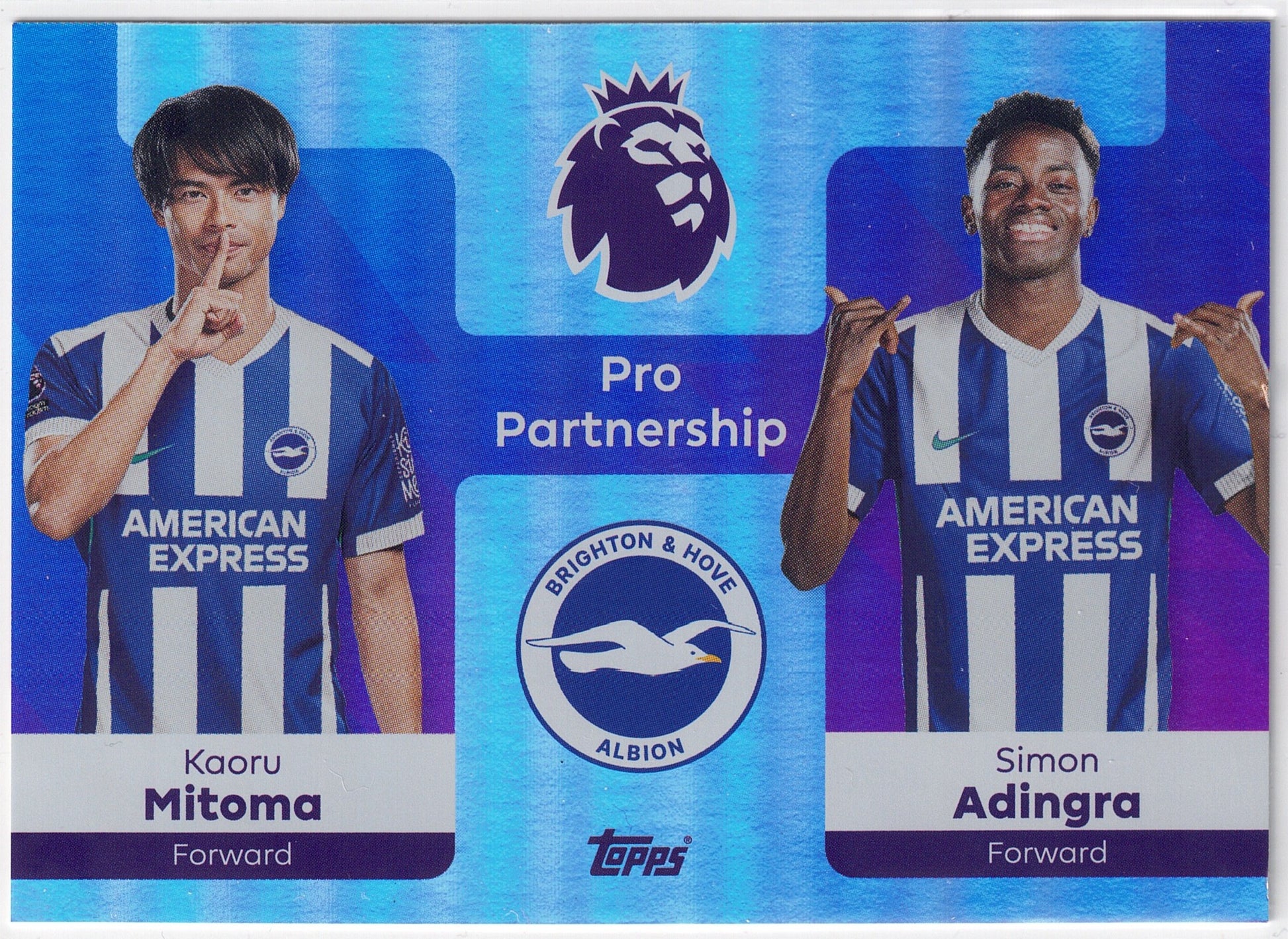 2025-26 Topps Premier League #365 Mitoma & Adingra Pro Partnership