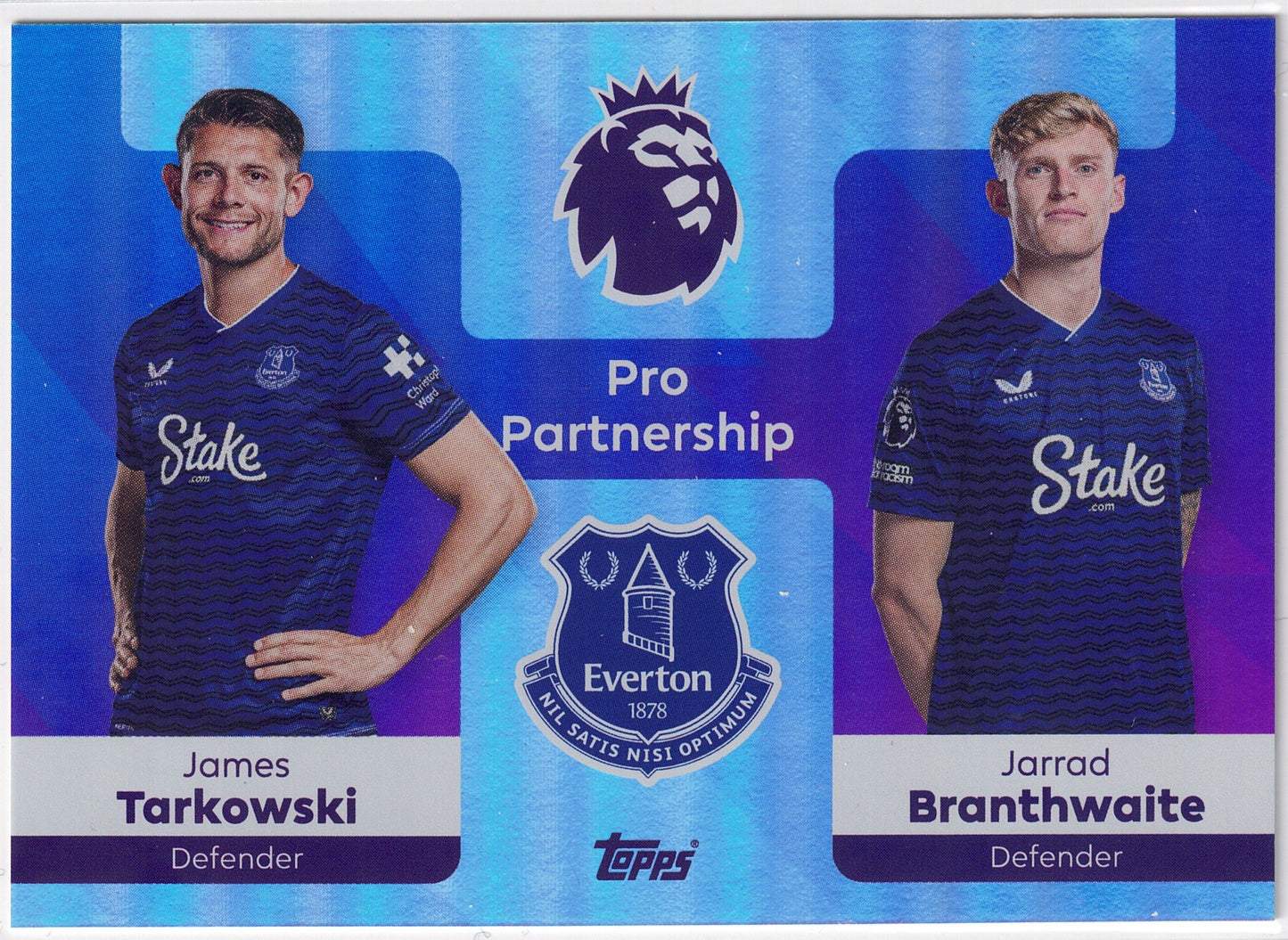 2025-26 Topps Premier League #369 Tarkowski & Branthwaite Pro Partnership