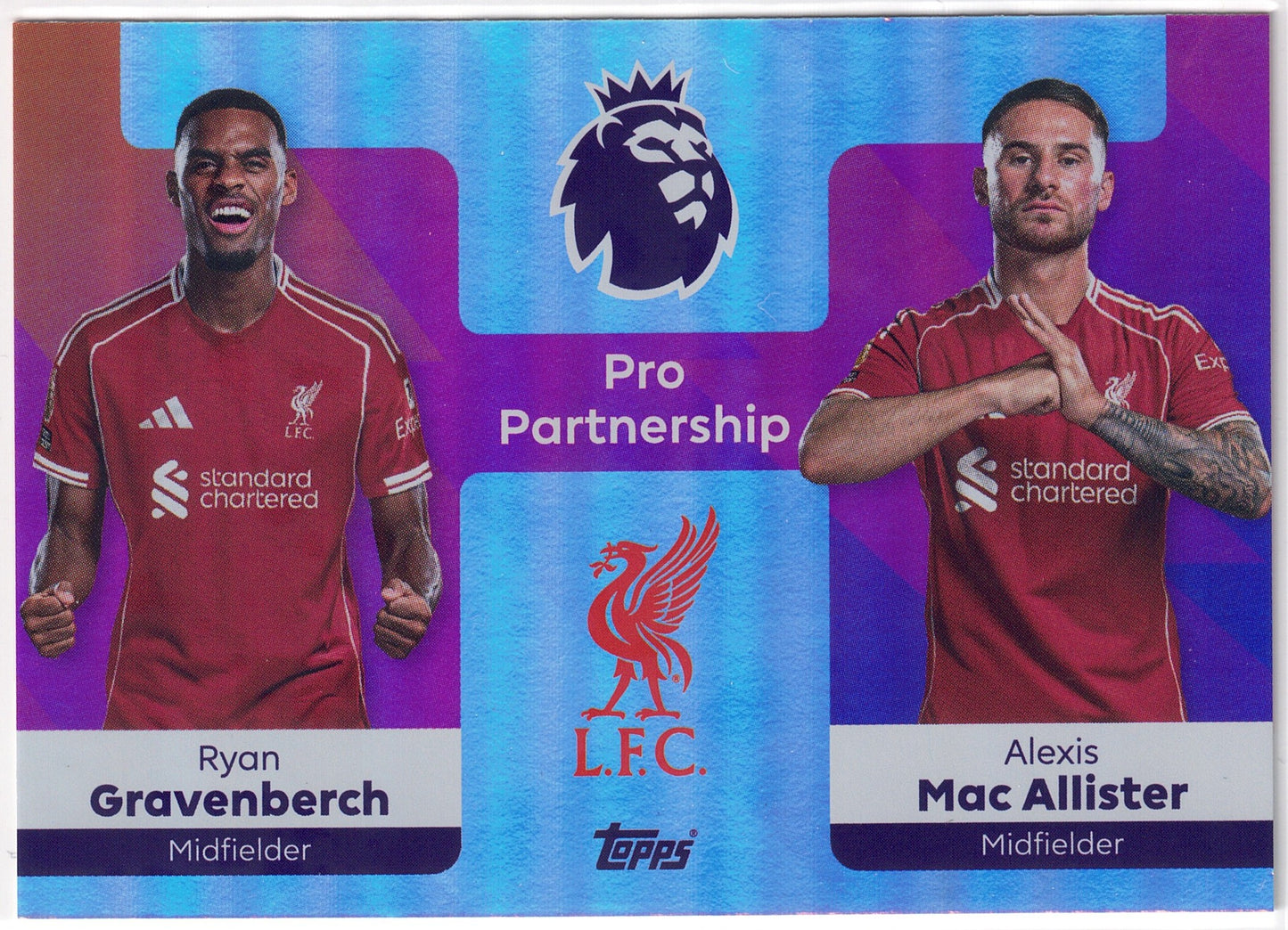 2025-26 Topps Premier League #371 Gravenberch & Mac Allister Pro Partnership