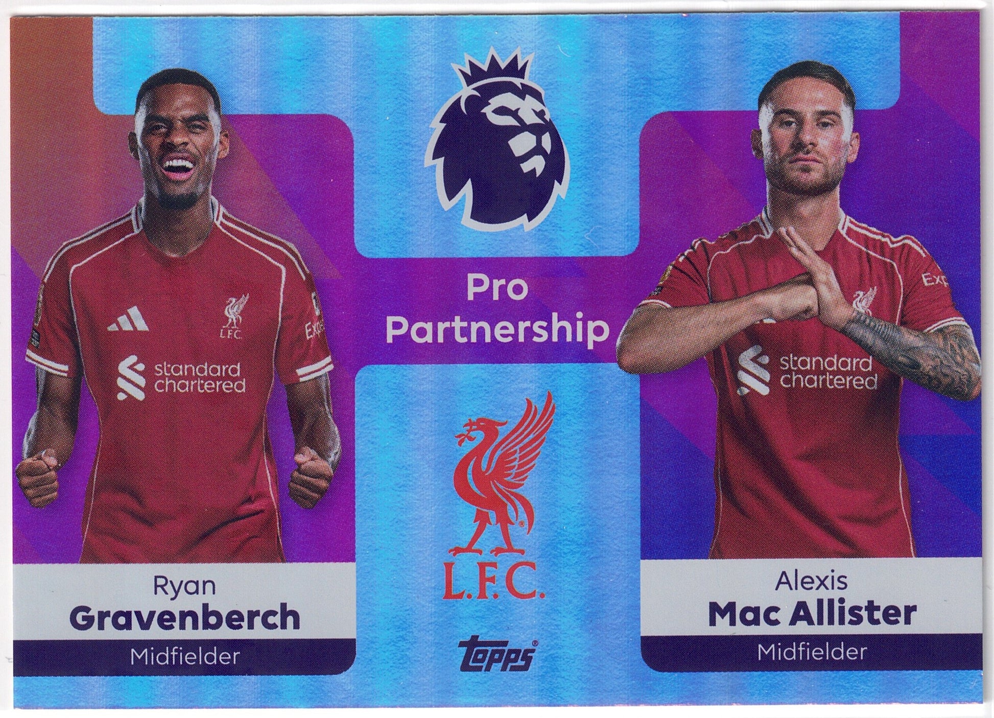 2025-26 Topps Premier League #371 Gravenberch & Mac Allister Pro Partnership