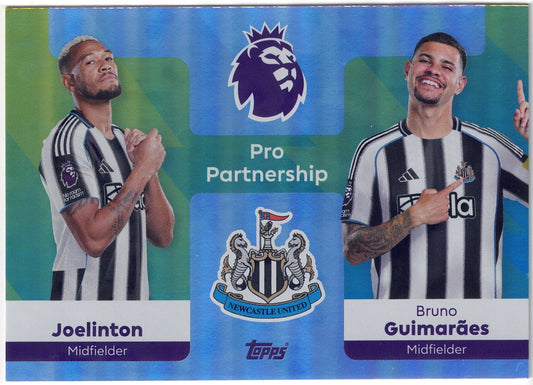2025-26 Topps Premier League #374 Joelinton & Guimarães Pro Partnership