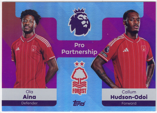 2025-26 Topps Premier League #375 Aina & Hudson-Odoi Pro Partnership