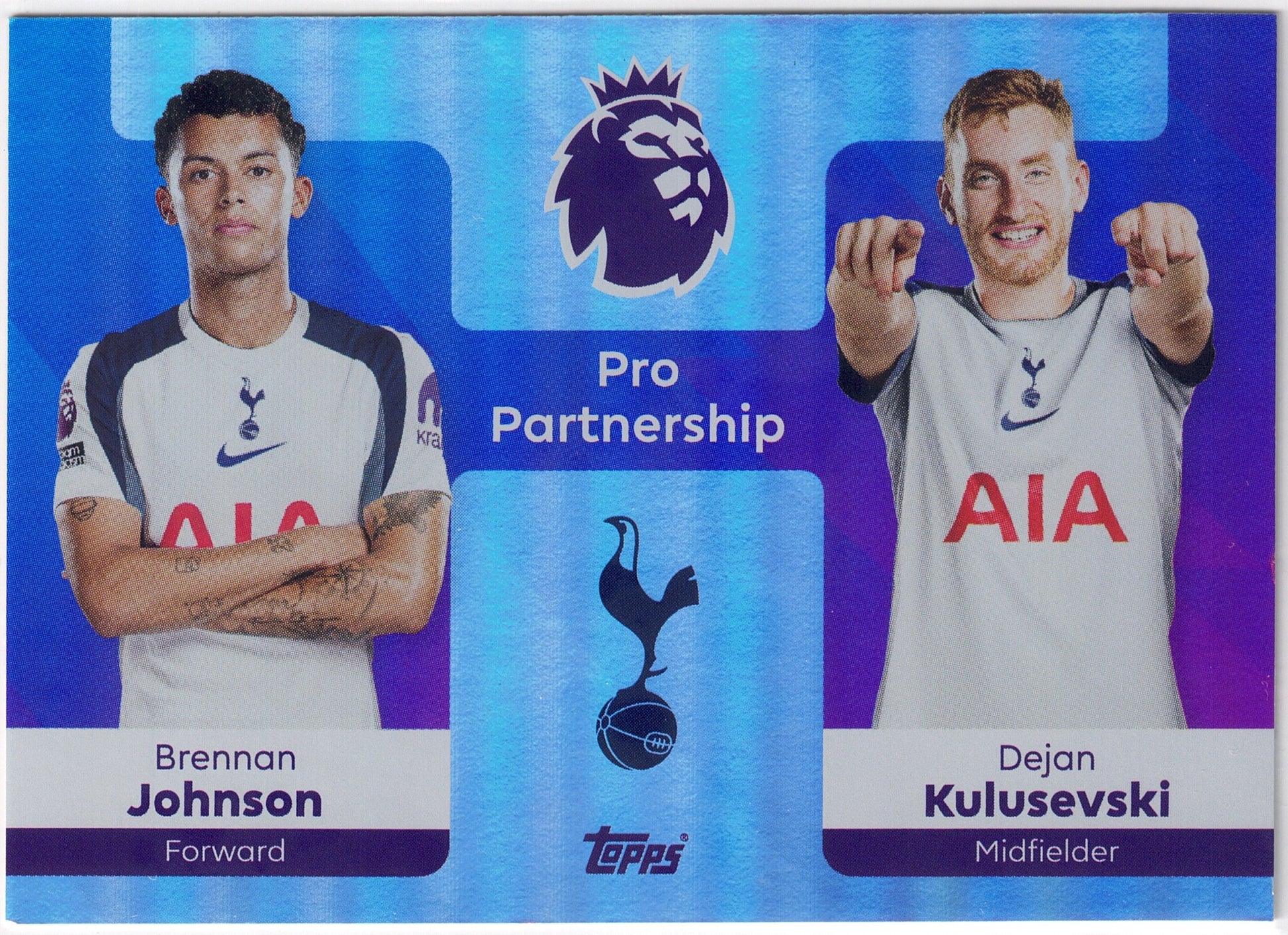 2025-26 Topps Premier League #376 Johnson & Kulusevski Pro Partnership