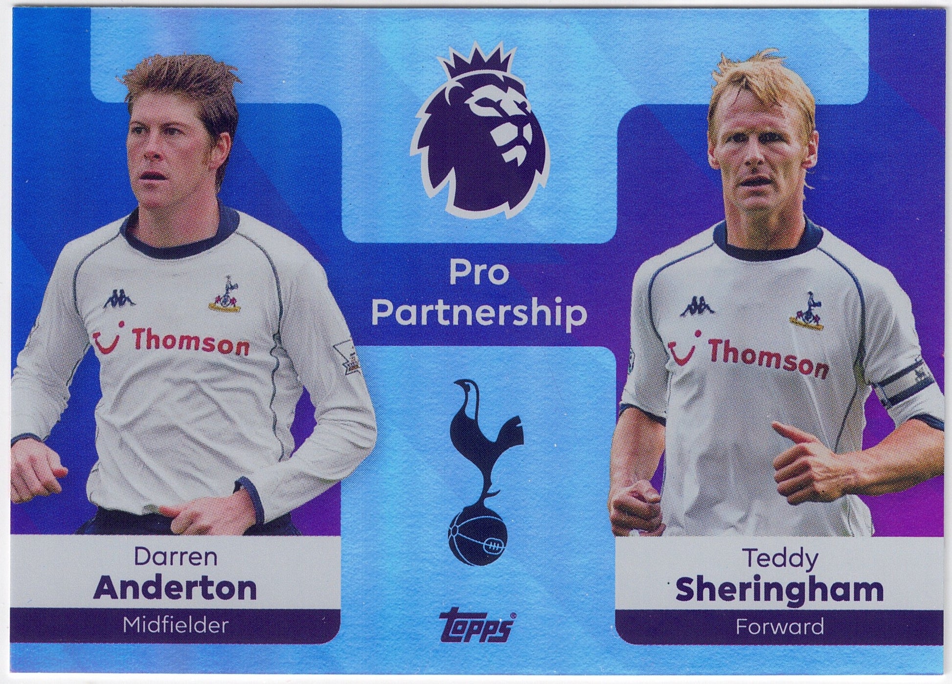 2025-26 Topps Premier League #377 Anderton & Sheringham Pro Partnership