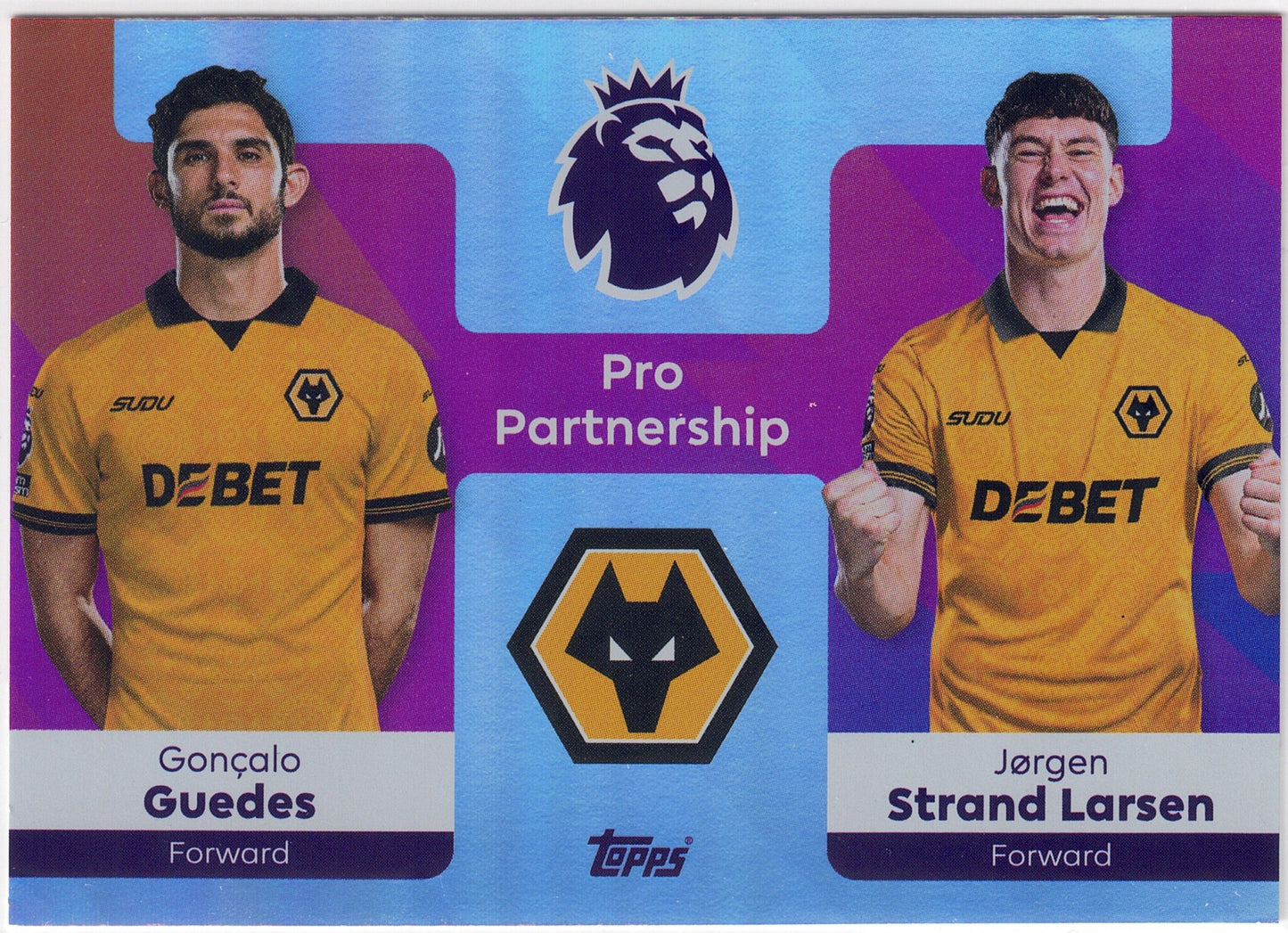 2025-26 Topps Premier League #378 Guedes & Strand Larsen Pro Partnership