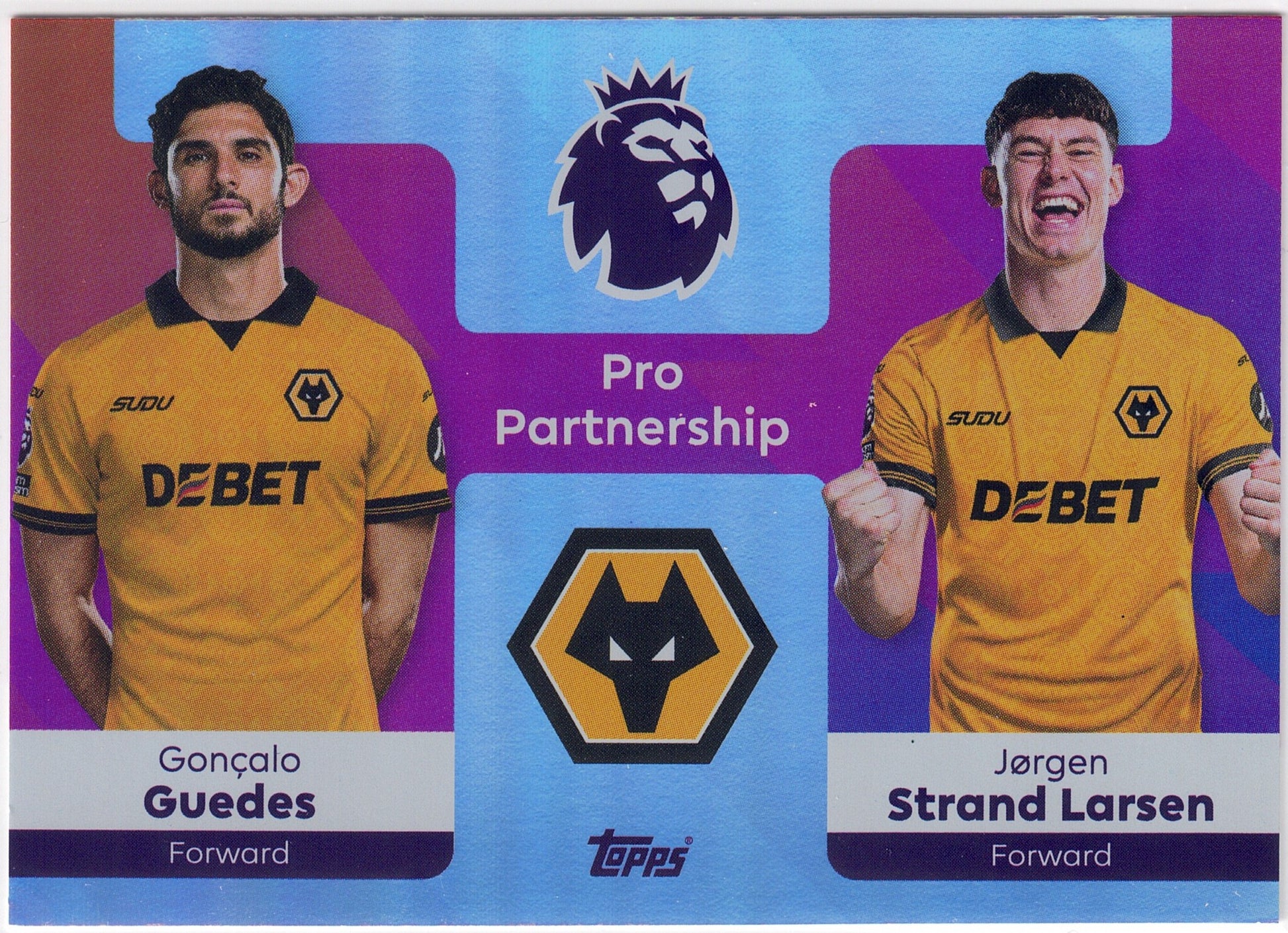 2025-26 Topps Premier League #378 Guedes & Strand Larsen Pro Partnership