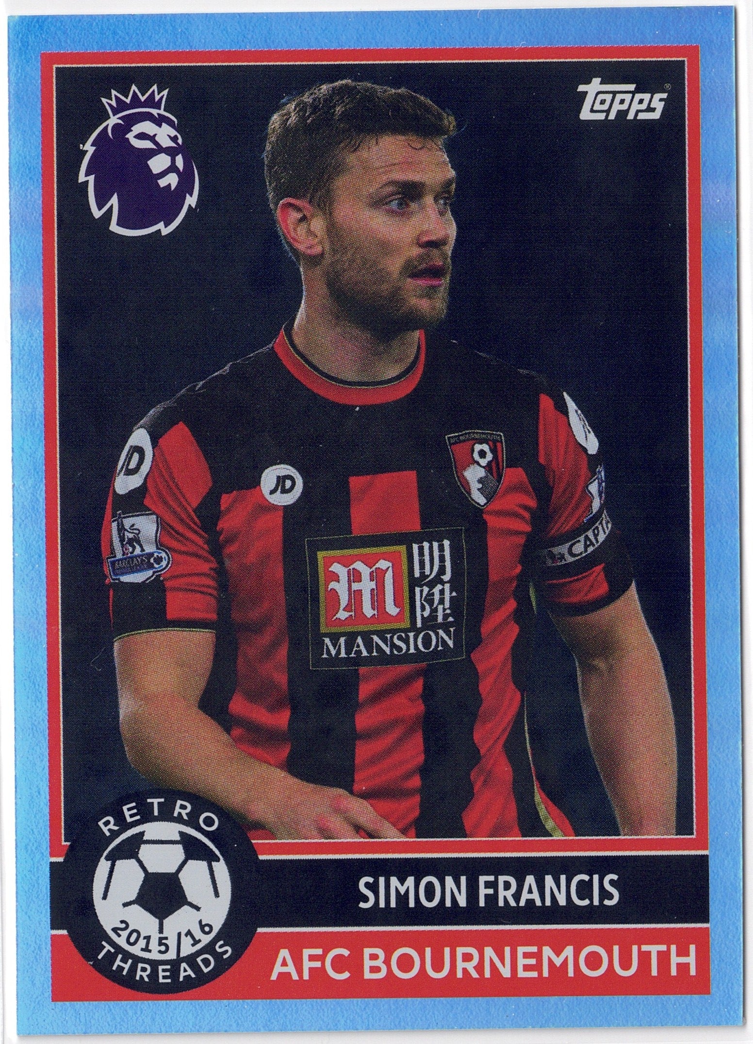 2025-26 Topps Premier League #383 Simon Francis Retro Threads