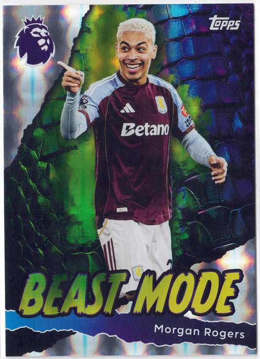 2025-26 Topps Premier League #422 Morgan Rogers Beast Mode