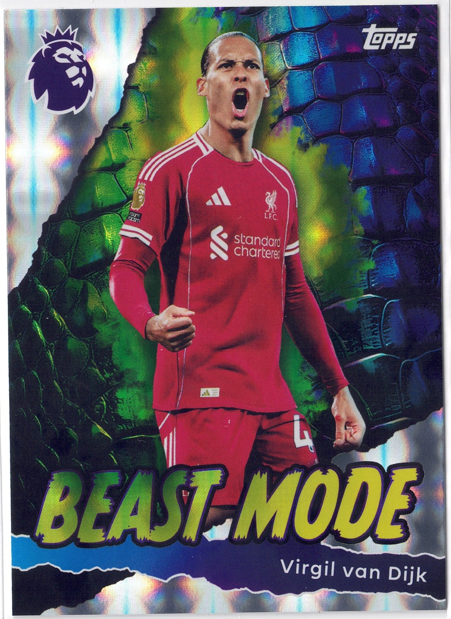 2025-26 Topps Premier League #430 Virgil van Dijk Beast Mode