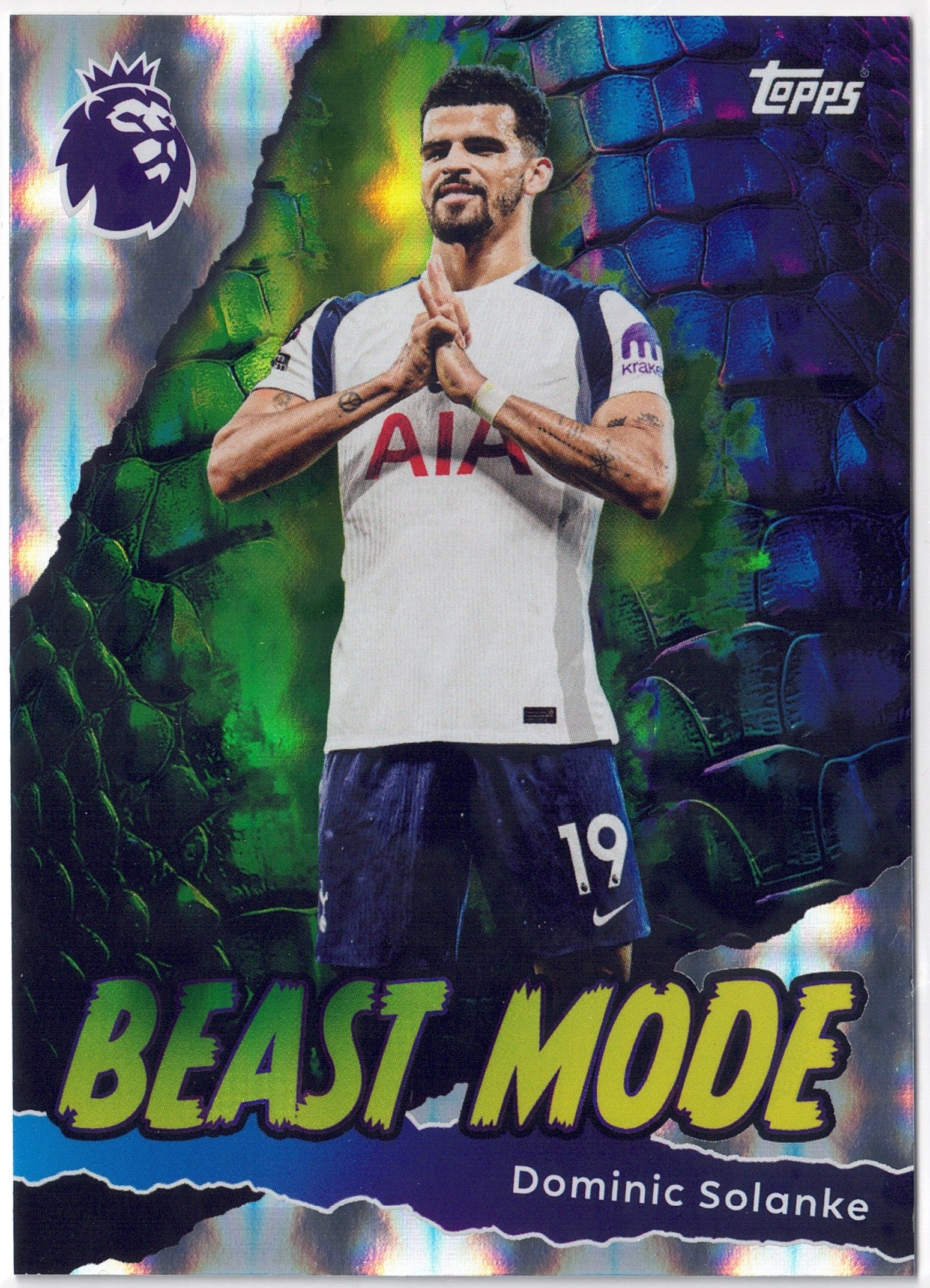 2025-26 Topps Premier League #436 Dominic Solanke Beast Mode