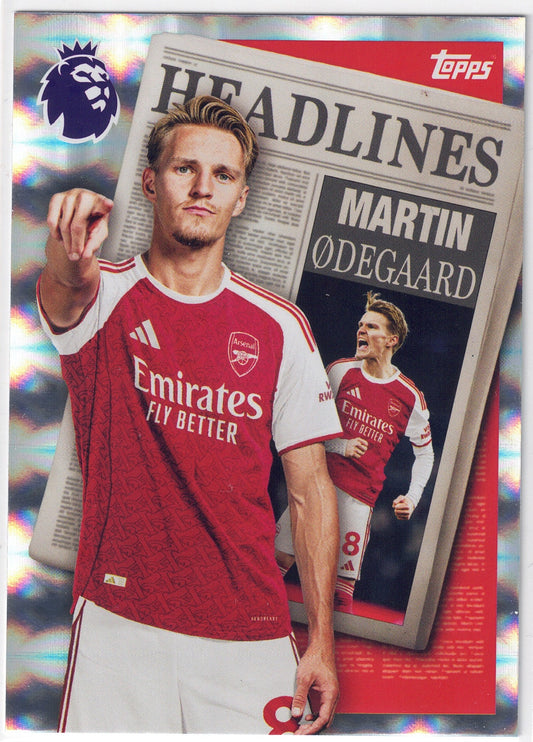 2025-26 Topps Premier League #441 Martin Ødegaard Headlines