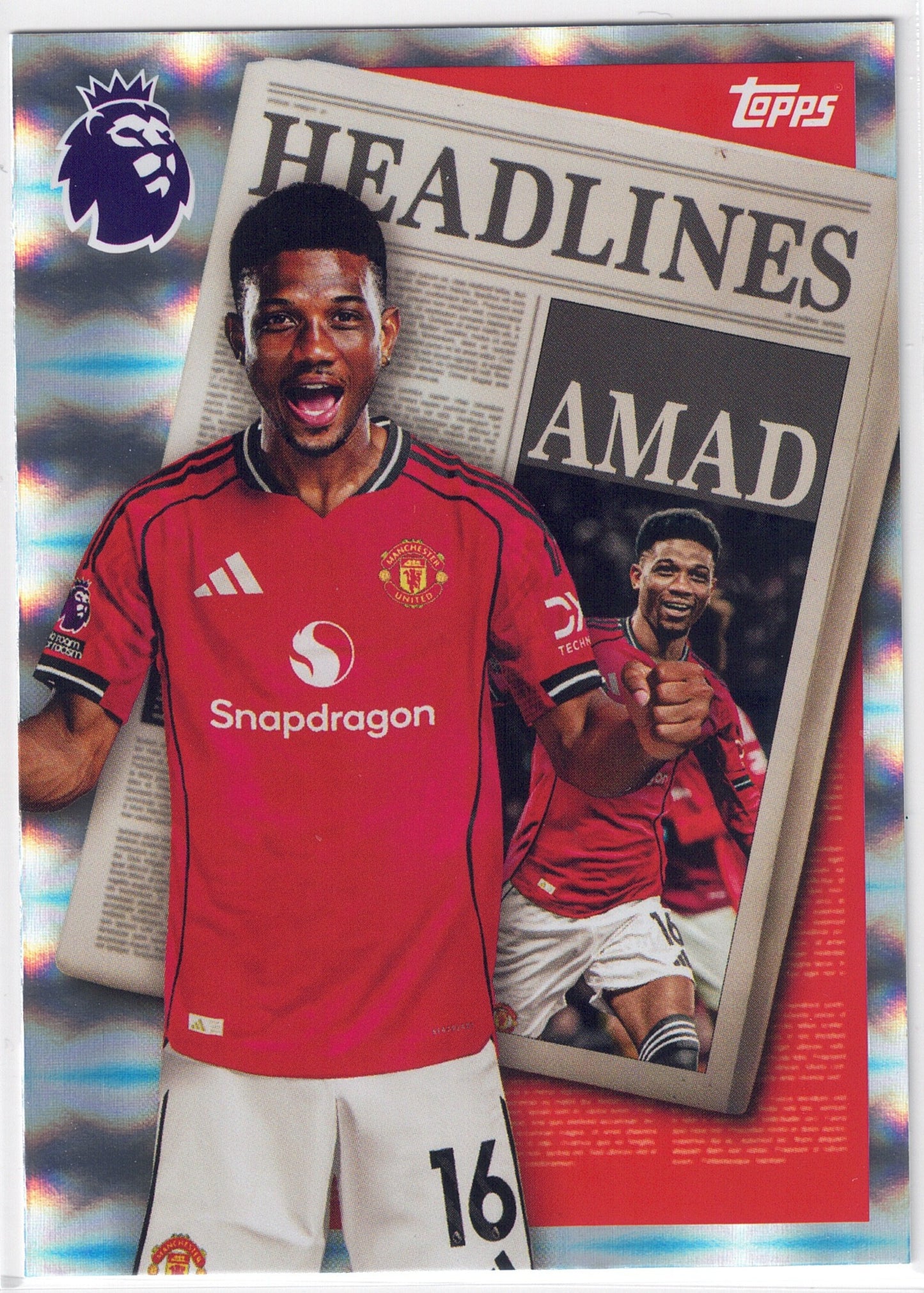 2025-26 Topps Premier League #448 Amad Headlines