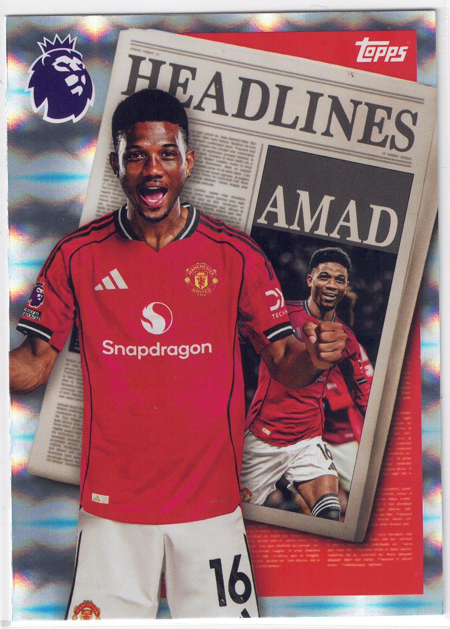 2025-26 Topps Premier League #448 Amad Headlines