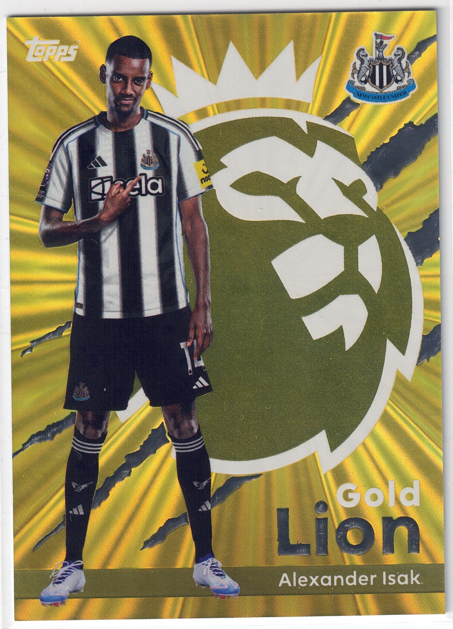 2025-26 Topps Premier League #GL14 Alexander Isak Gold Lion