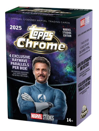 2025 Topps Chrome Marvel Studios Blaster Box