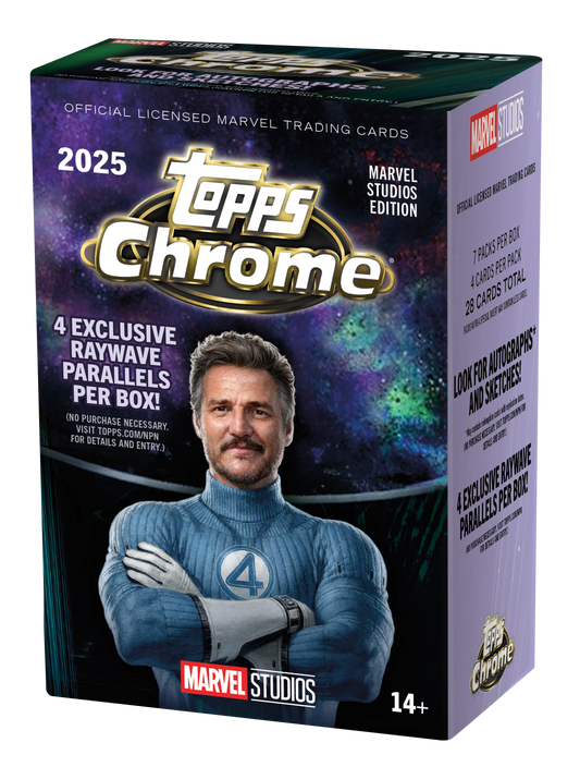 2025 Topps Chrome Marvel Studios Blaster Box
