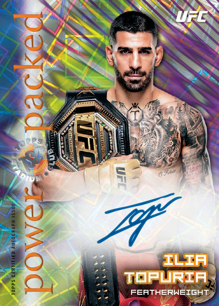 2025 Topps Stadium Club UFC Ilia Topuria auto
