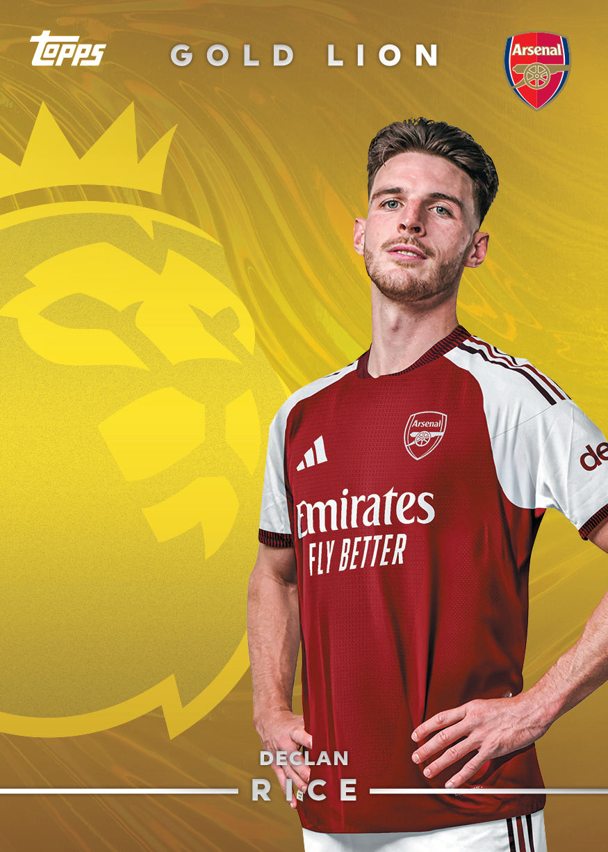 2026-27 Topps Premier League Declan Rice Gold Lion