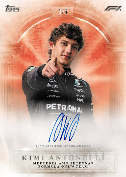 2026 Topps F1 Eccellenza Kimi Antonelli auto