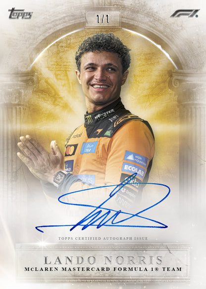 2026 Topps F1 Eccellenza Lando Norris auto