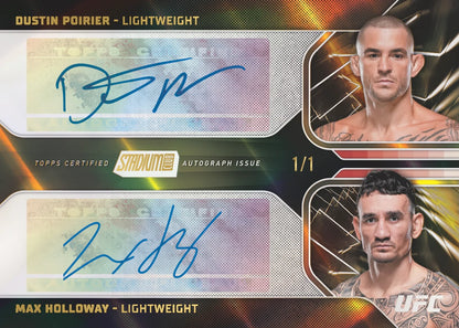 2026 Topps Stadium Club UFC Poirier-Holloway dual auto