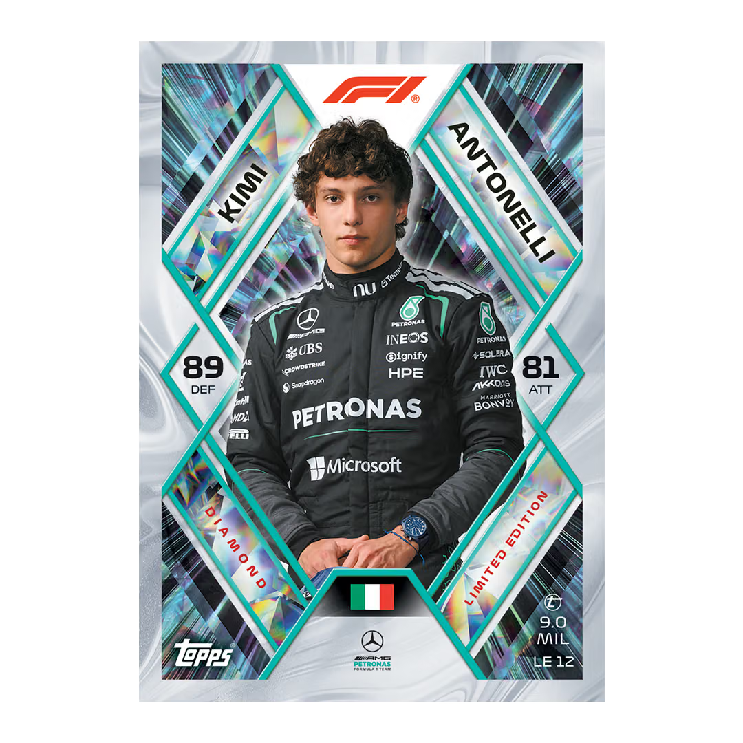 2026 Topps Turbo Attax Formula 1 Kimi Antonelli Diamond
