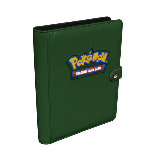 Ultra PRO Pokémon 4-Pocket Premium Snap Binder_GREEN_Angle