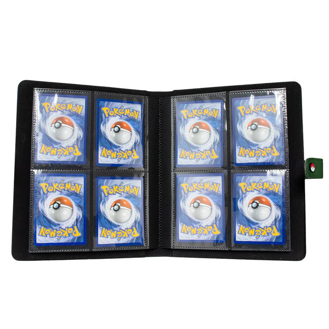 Ultra PRO Pokémon 4-Pocket Premium Snap Binder_GREEN_Spread