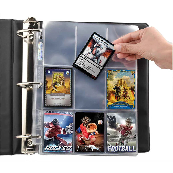 Ultra PRO Silver Series 9-Pocket Refill Pages inBinderwCards