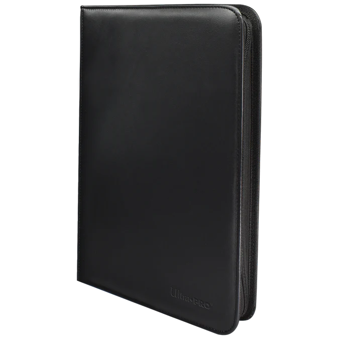 Ultra PRO VIVID 9-Pocket Zippered PRO-BINDER_Black_Angle