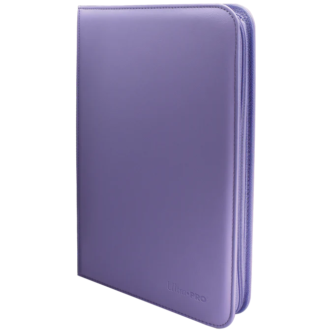 Ultra PRO VIVID 9-Pocket Zippered PRO-BINDER_Purple_Angle