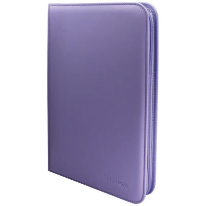 Ultra PRO VIVID 9-Pocket Zippered PRO-BINDER_Purple_Angle